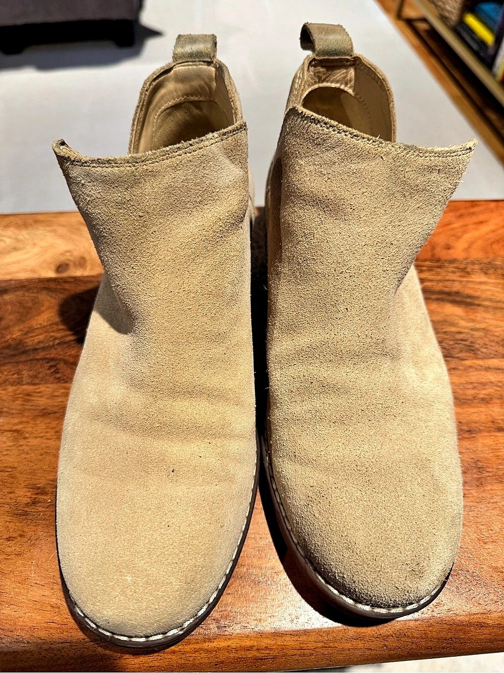Hush Puppies Moyen Suede Ankle Boots in Tan US 8.5